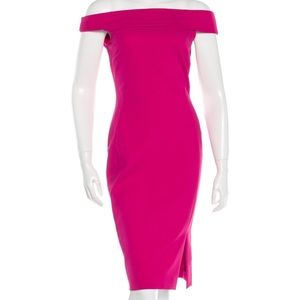 Emilio Pucci Fuchsia Pink Off Shoulder Dress XS